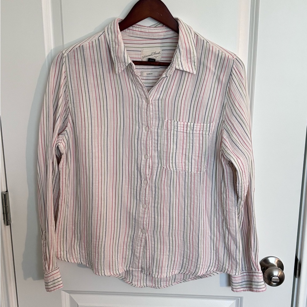 Universal Thread | Vertical Striped Button Down Shirt